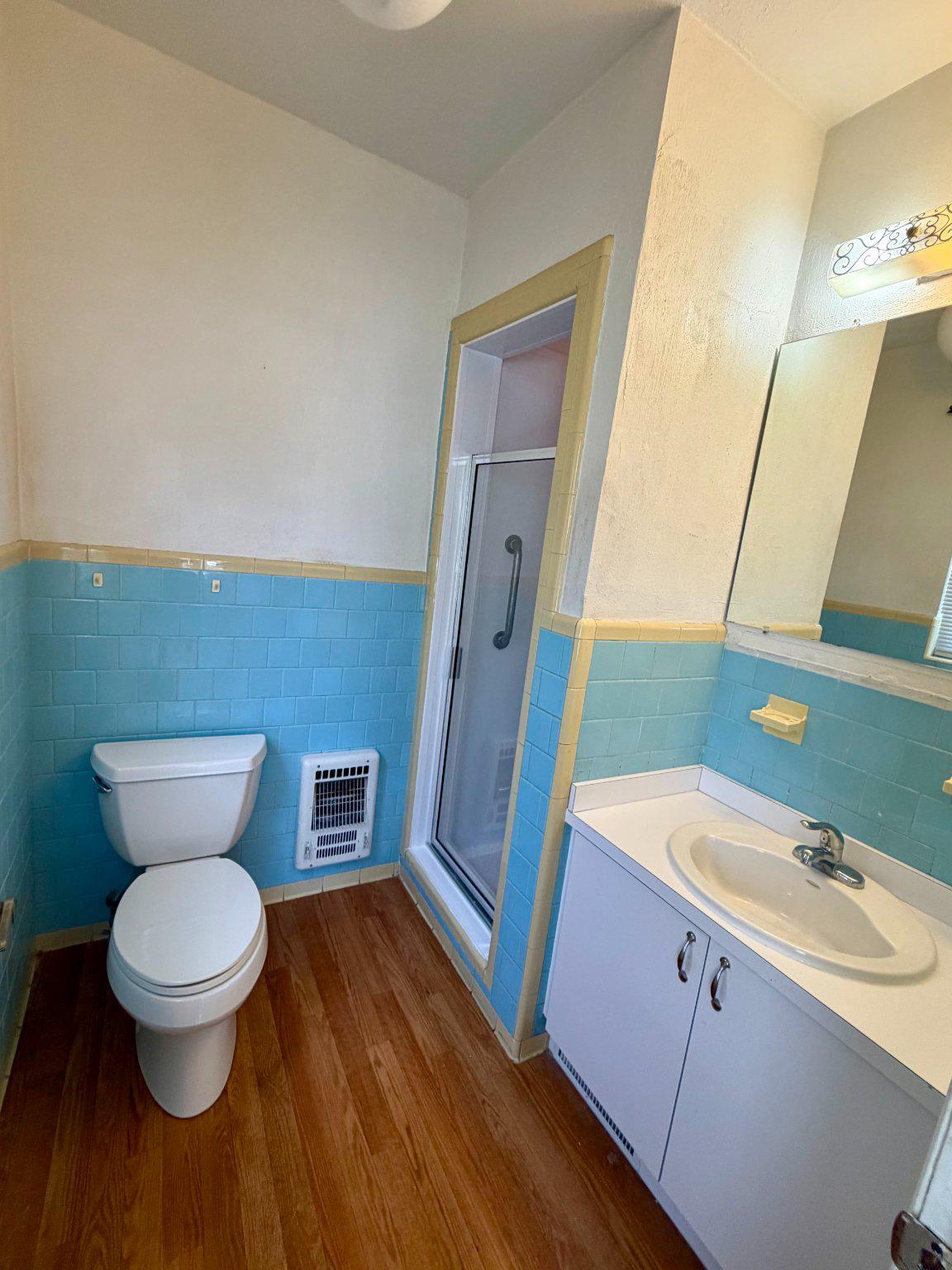 6318 Winner Avenue Baltimore, MD 21215 - Photo 40 of 75 Charming master half bathroom with retro flair.