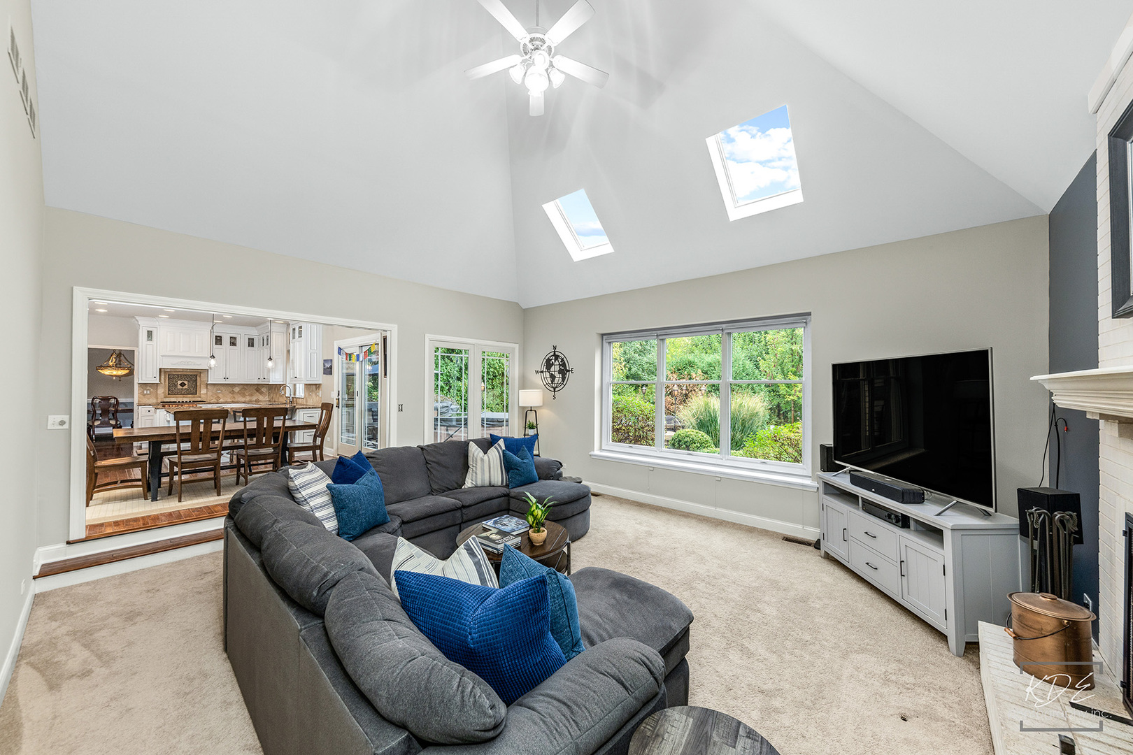731 Gateshead Drive Naperville, IL 60565 - Photo 18 of 51 a living room with furniture and a flat screen tv