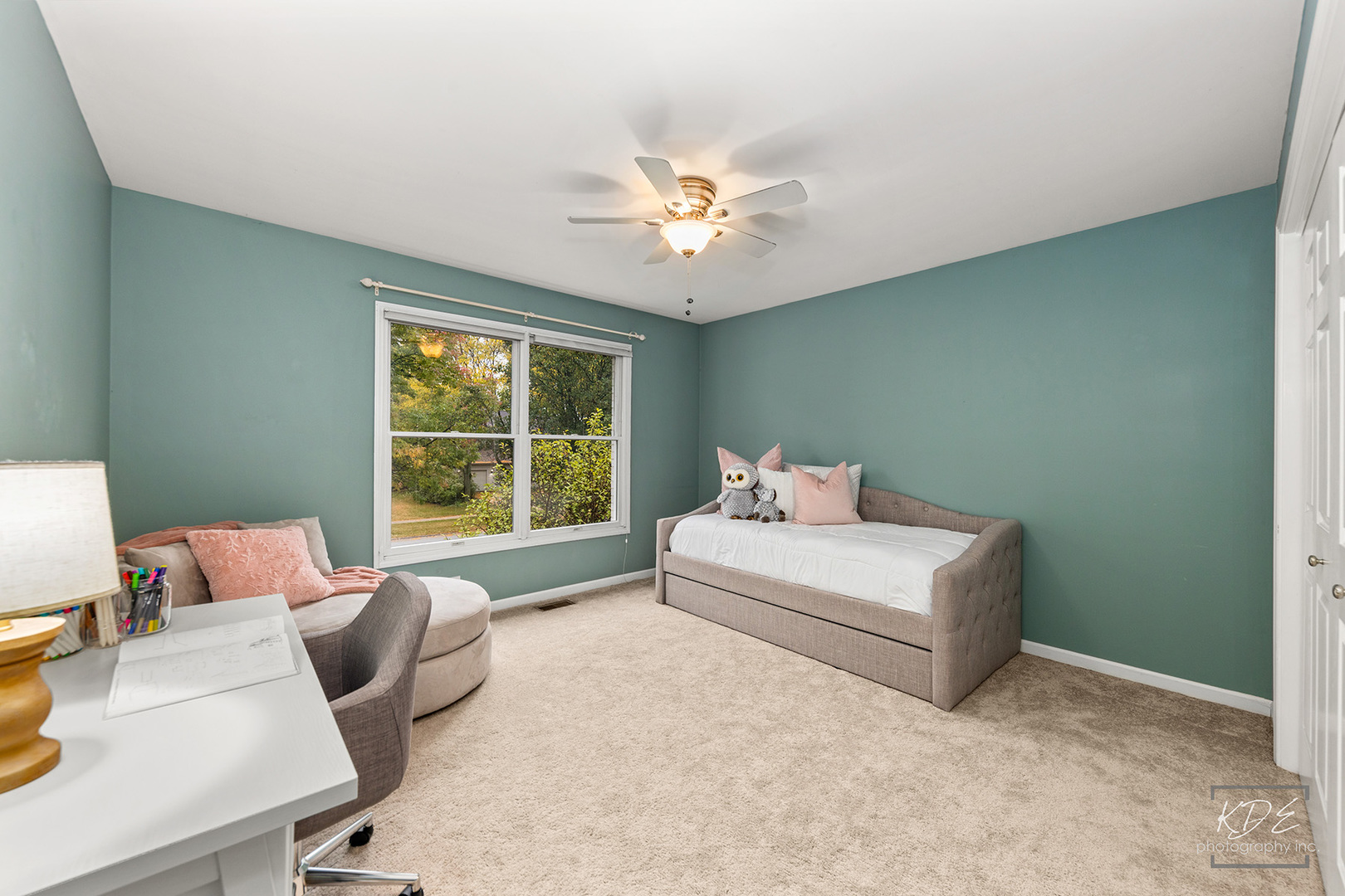 731 Gateshead Drive Naperville, IL 60565 - Photo 27 of 51 a bedroom with furniture and a large window