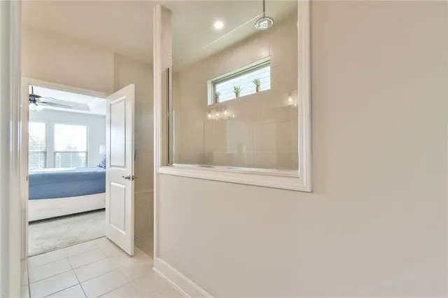 a view of yard with trampoline