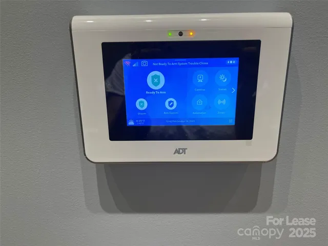 a view of a red cabinet