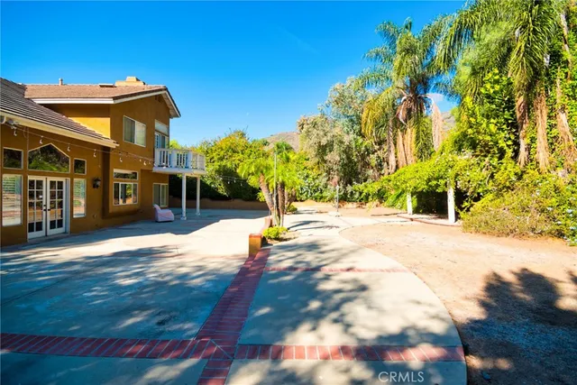 a view of outdoor space with seating area