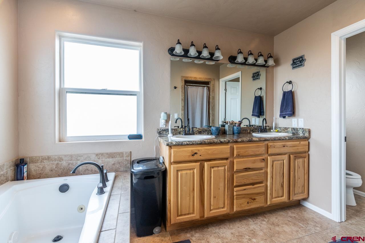 1265 H25 Road Delta, CO 81416 - Photo 31 of 34 a bathroom with a tub sink and mirror