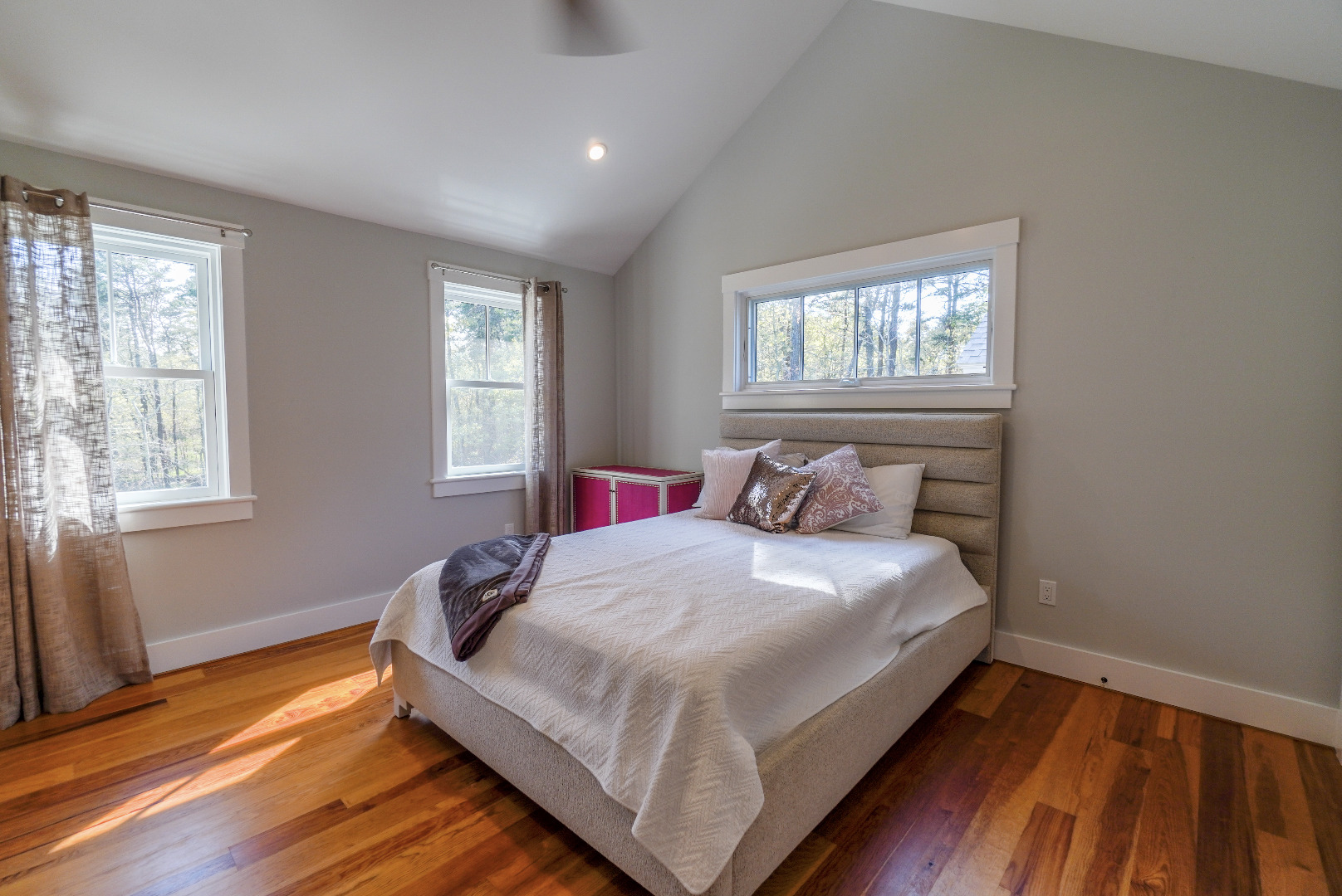 3 Sengekontacket Road Oak Bluffs, MA 02557 - Photo 26 of 34 a bedroom with a bed and wooden floor