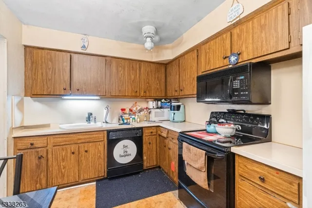 a bed room with a bed and a furniture