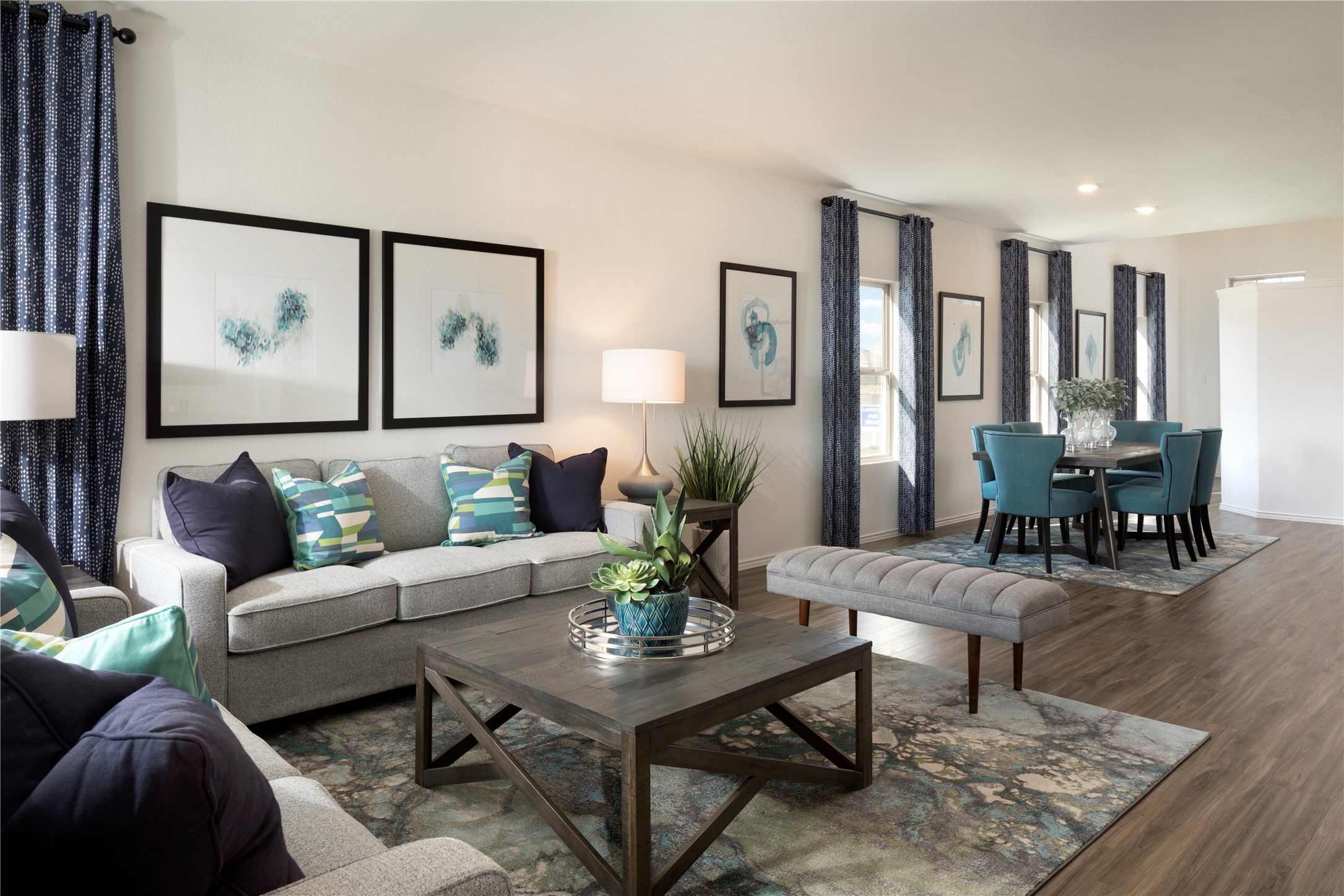 107 Sapling Dew Drive Georgetown, TX 78628 - Photo 15 of 16 a living room with furniture and wooden floor