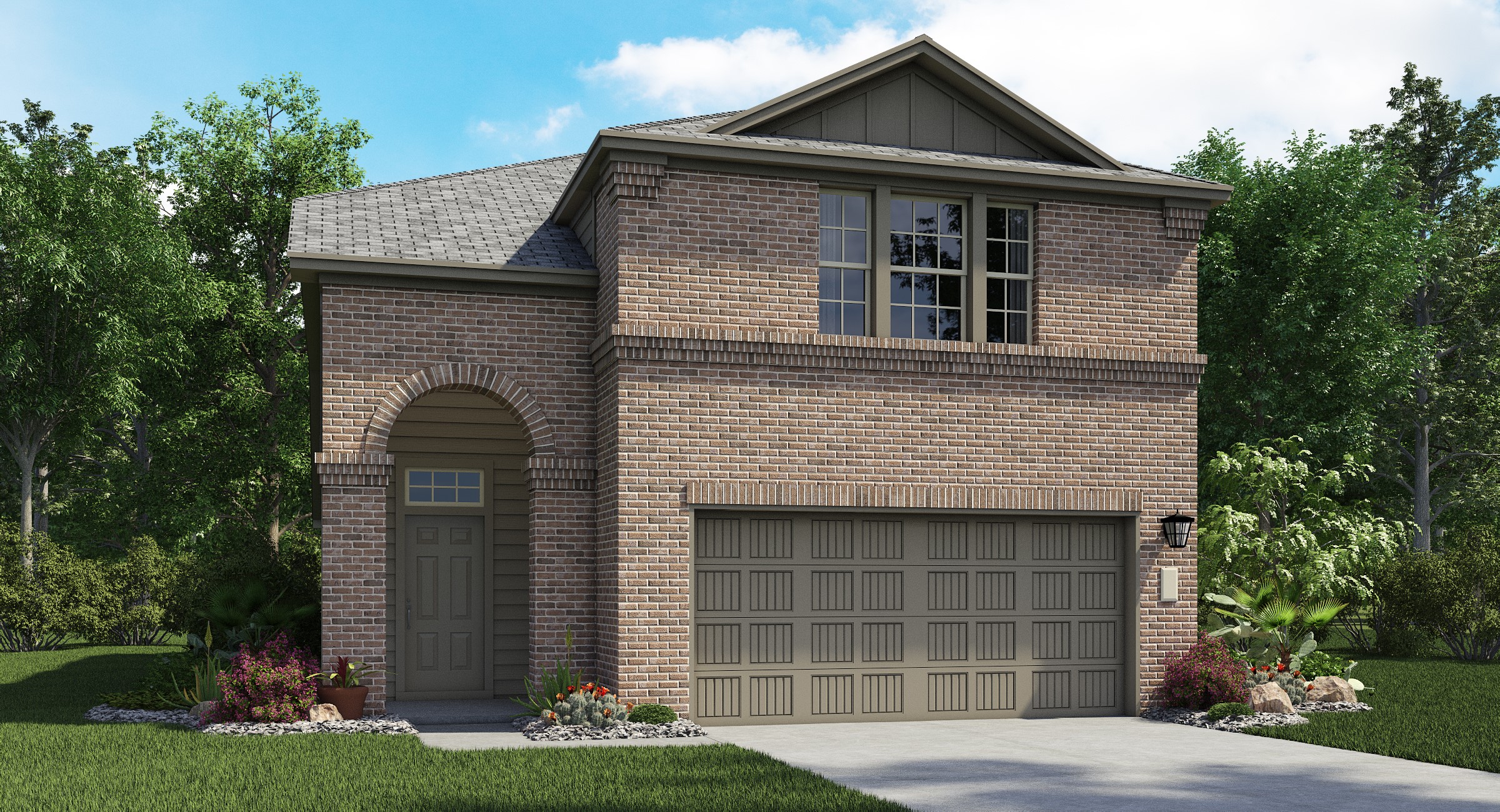 107 Sapling Dew Drive Georgetown, TX 78628 - Photo 3 of 16 a front view of a house with garden