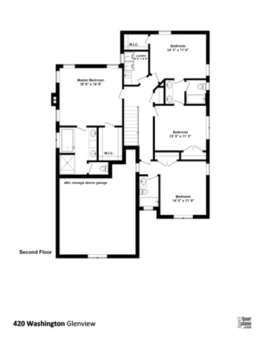 420 Washington Street Glenview, IL 60025 - Photo 16 of 17 a picture of a floor plan