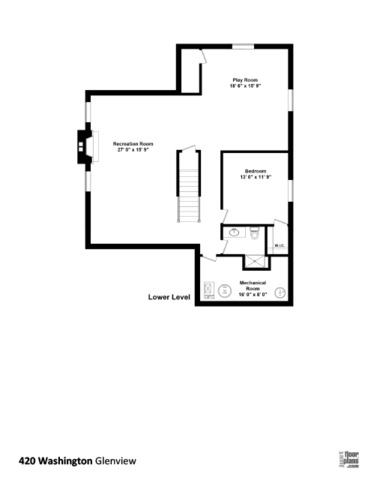 420 Washington Street Glenview, IL 60025 - Photo 17 of 17 a picture of a wall with a white wall and a painting