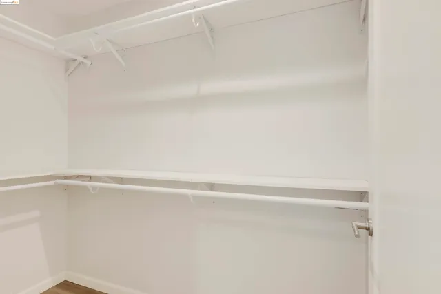 a close view of closet