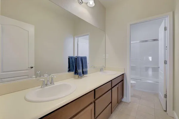 a utility room with cabinets