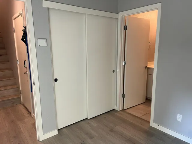 a view of front door