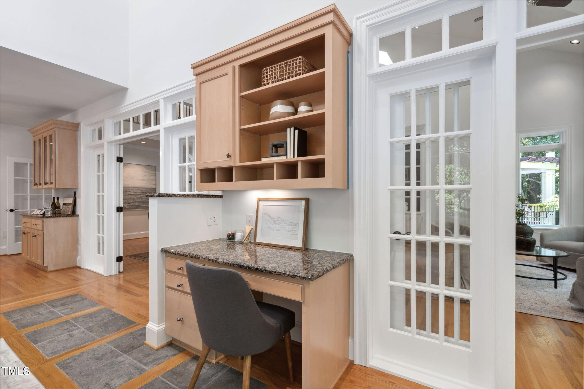 10405 Veasey Mill Road Raleigh, NC 27615 - Photo 11 of 94 a view of a dining room with furniture a rug and wooden floor