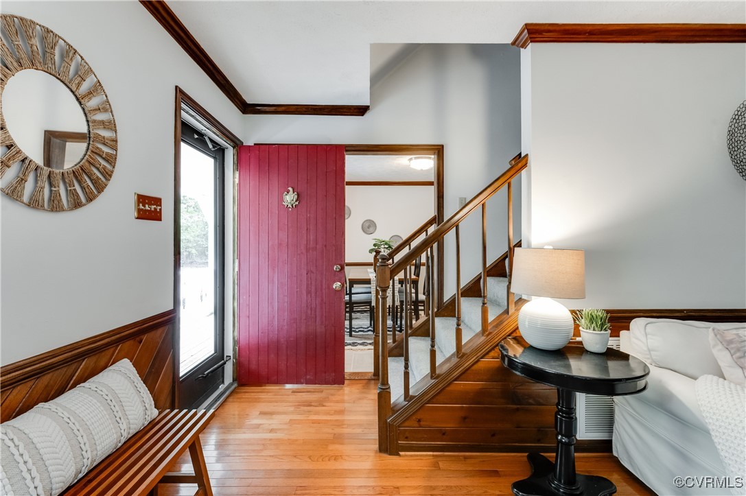 13321 Hensley Road Chesterfield, VA 23832 - Photo 5 of 48 a hallway with chairs and wooden floor