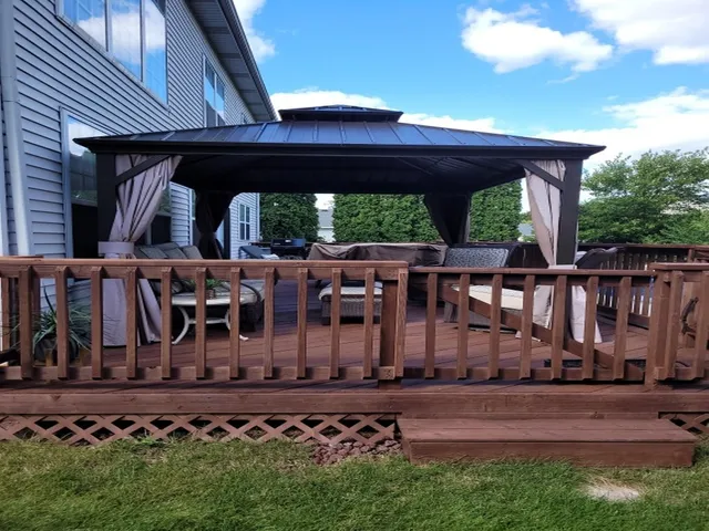 a view of outdoor space yard and deck