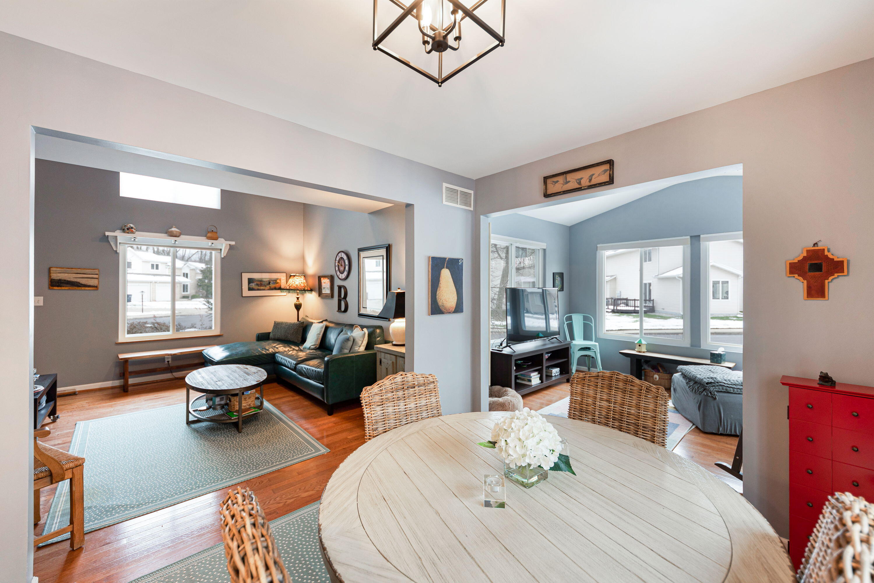 162 Indian Rdg Drive Michigan City, IN 46360 - Photo 8 of 17 a living room with furniture or couch and a dining table