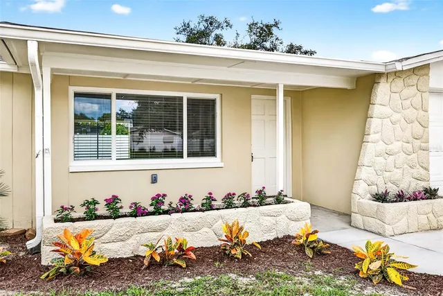 a front view of a house