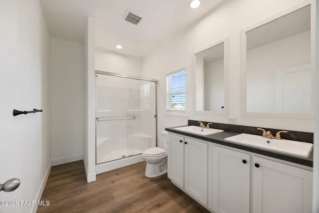 a view of bathroom with shower
