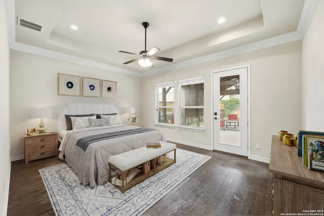 a view of an front door