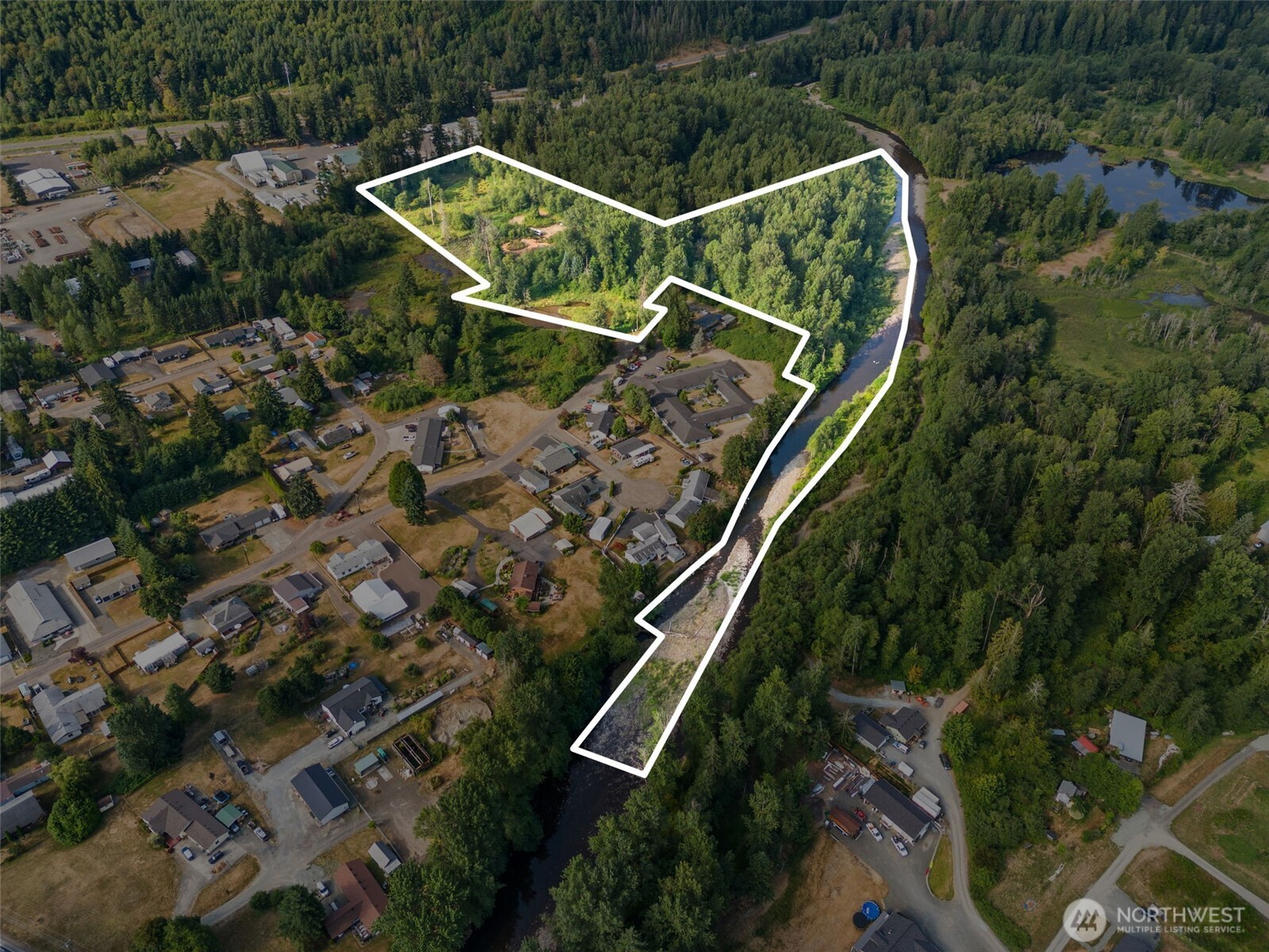 841 West Main Morton, WA 98356 - Photo 27 of 27 an aerial view of house with a yard