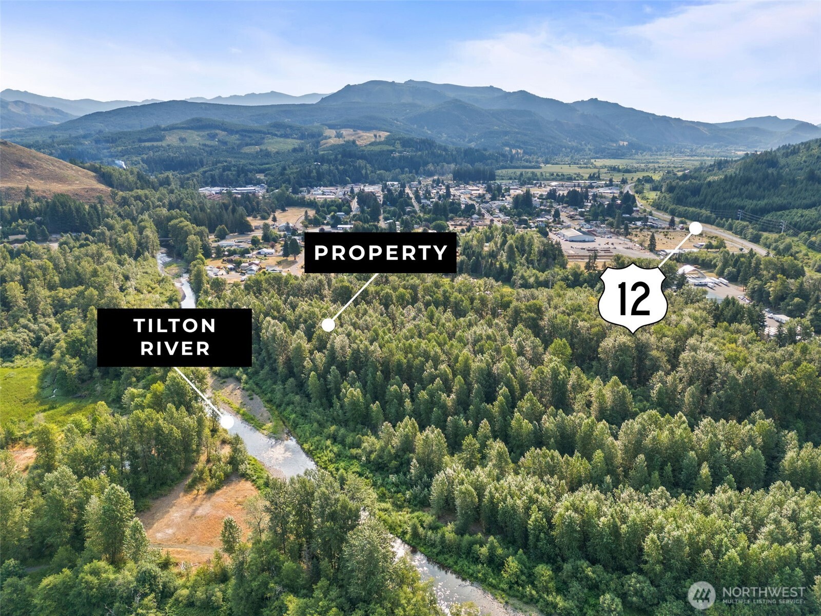 841 West Main Morton, WA 98356 - Photo 7 of 27 a view of a sign board and mountain view