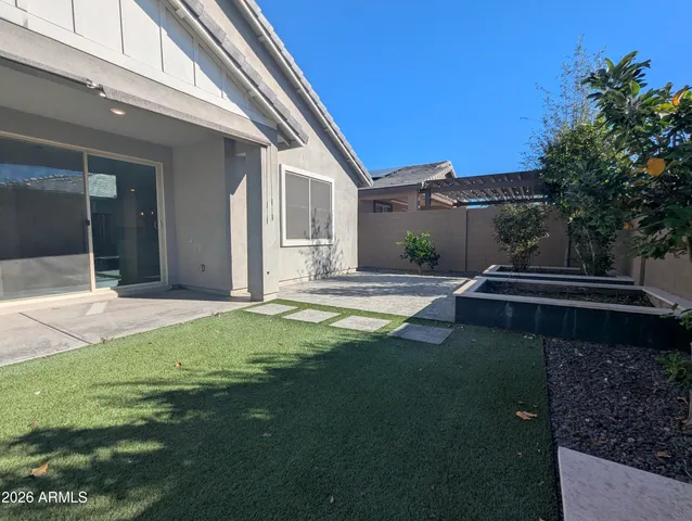 a view of an empty room with a sliding door
