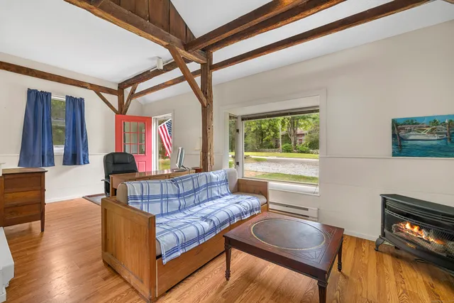 a work room with furniture