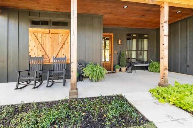 a view of outdoor space with porch and patio