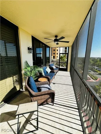 a outdoor space with chairs