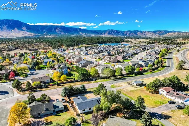 a view of a city with an ocean view