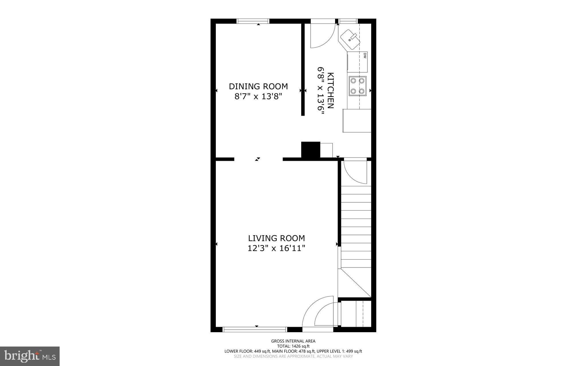 762 Fulbrook Road Dundalk, MD 21222 - Photo 31 of 34 Main Level Floor Plan