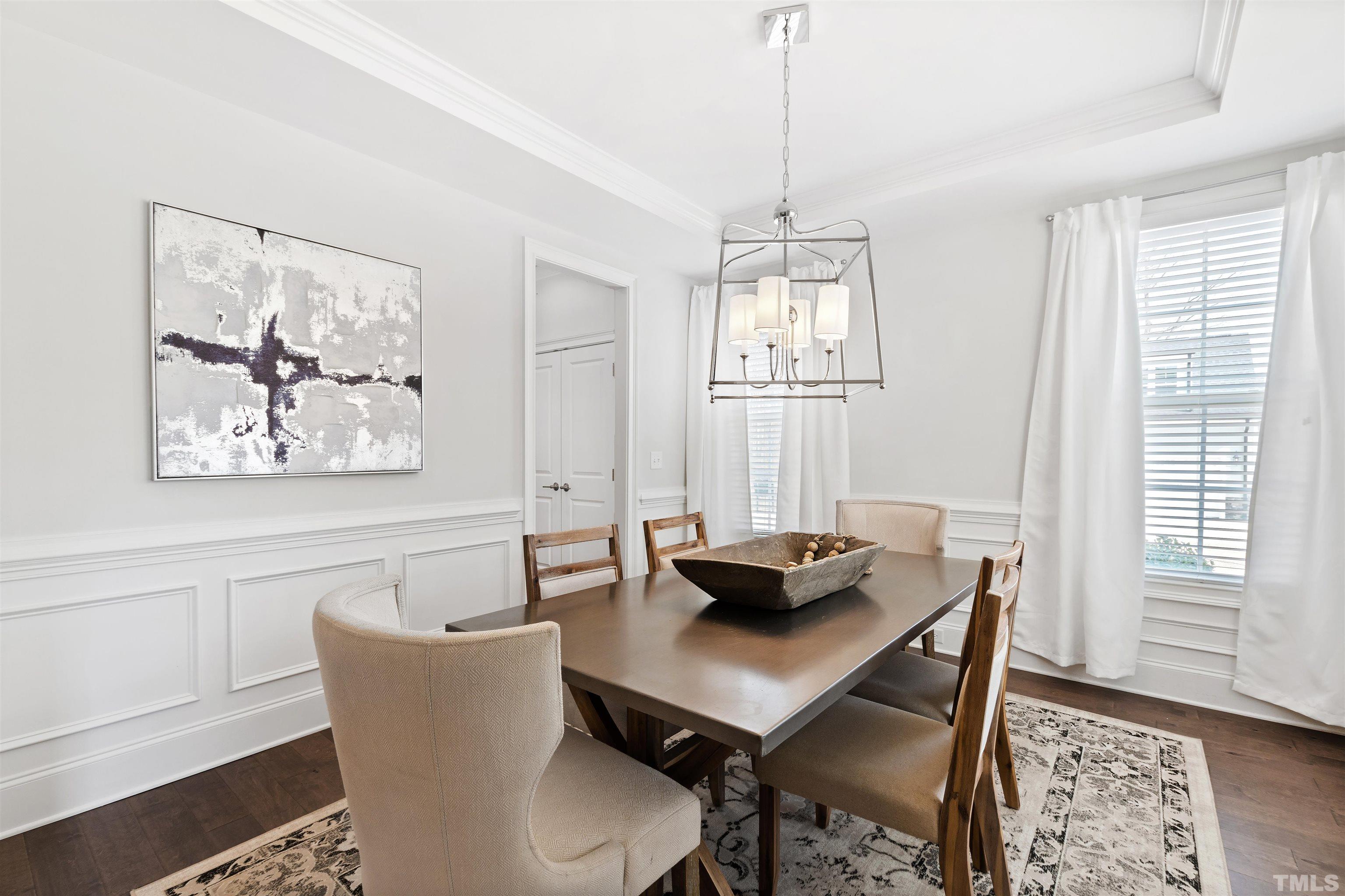 4121 Olde Judd Drive Willow Spring, NC 27592 - Photo 5 of 61 a view of a dining room with furniture window and wooden floor