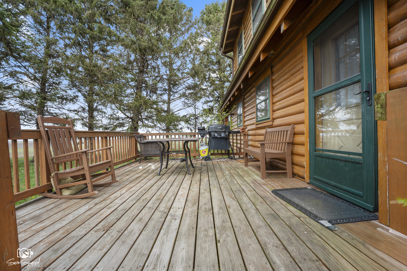 1235 North 1450 East Road Onarga, IL 60955 - Photo 16 of 34 a view of deck with wooden floor and outdoor seating