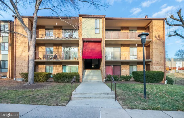 a front view of a building