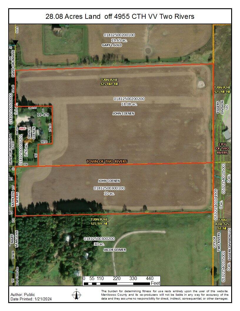 4955 County Hwy VV Two Rivers, WI 54241 - Photo 3 of 5 28.08 Acres Land off 4955 CTH VV Two Ri