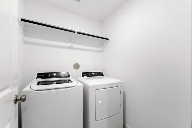 a room with storage and utility