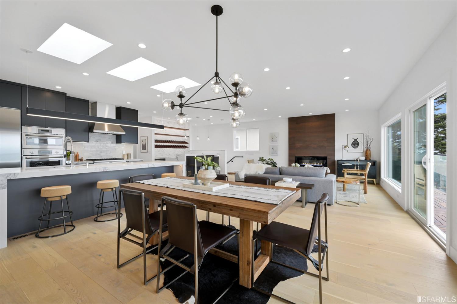 464 Lansdale Avenue San Francisco, CA 94127 - Photo 12 of 61 a room with stainless steel appliances kitchen island granite countertop lots of white furniture a dining table and chairs