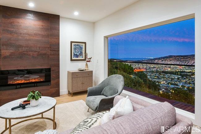 464 Lansdale Avenue San Francisco, CA 94127 - Photo 19 of 61 a bed room with a bed furniture and a fireplace