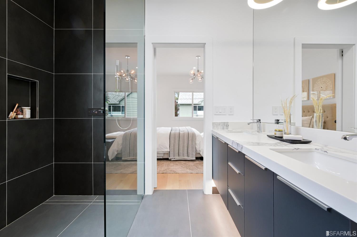 464 Lansdale Avenue San Francisco, CA 94127 - Photo 33 of 61 a bathroom with a sink and a mirror