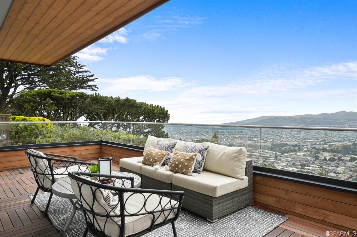 464 Lansdale Avenue San Francisco, CA 94127 - Photo 51 of 61 a view of sitting space with furniture and city view