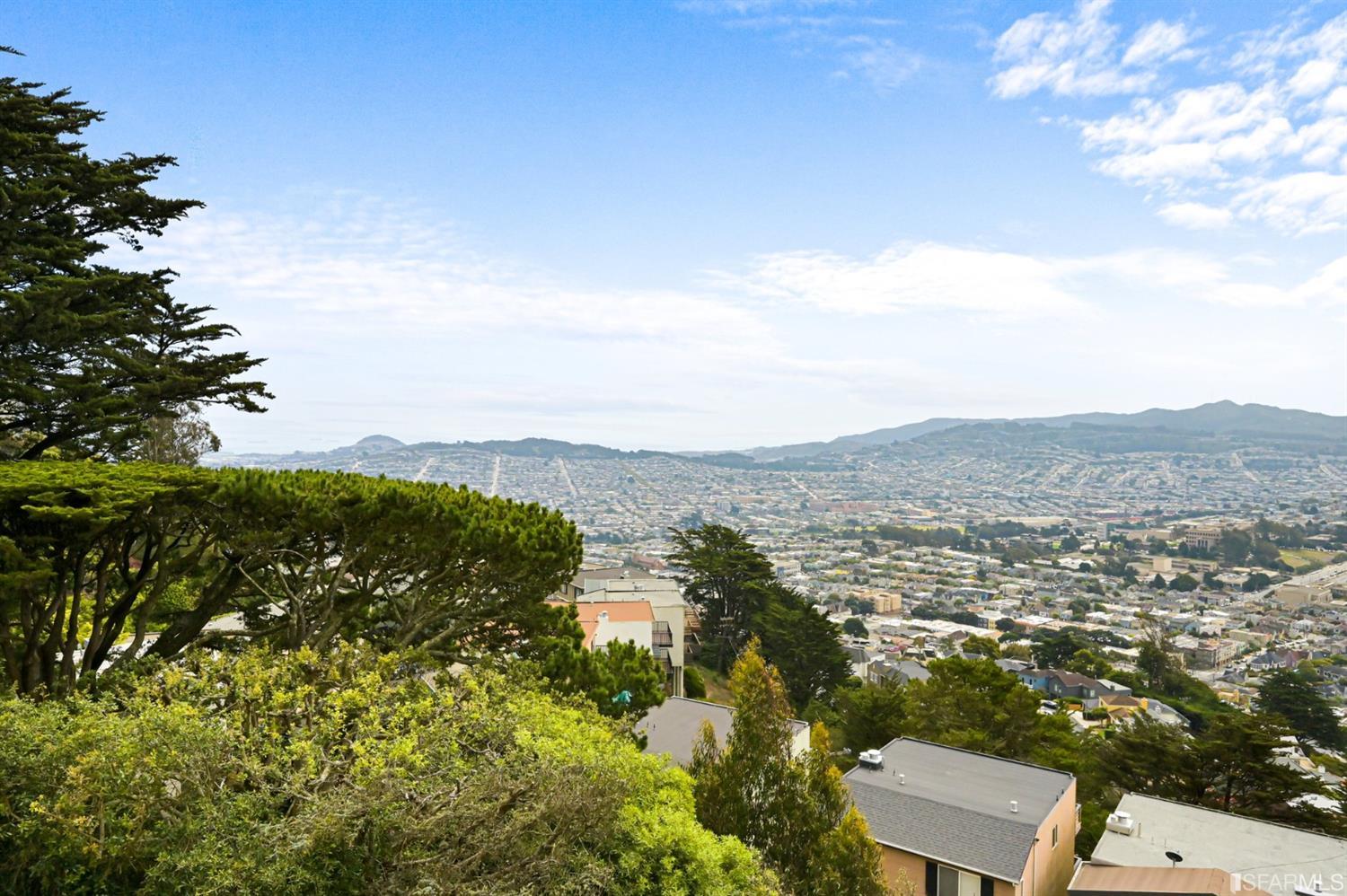 464 Lansdale Avenue San Francisco, CA 94127 - Photo 56 of 61 an aerial view of residential house with outdoor space and trees all around