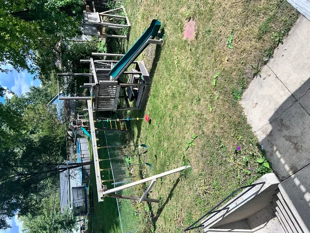 a view of a balcony with an outdoor space