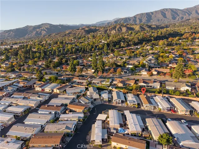 an aerial view of multiple house