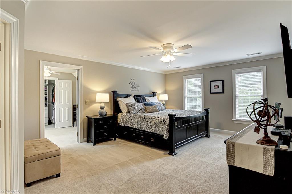 3835 Edgewater Street High Point, NC 27265 - Photo 12 of 30 The master bedroom is oversized to give you all the space you need. The beautiful natural colors give you that welcome home feeling at the end of the day.