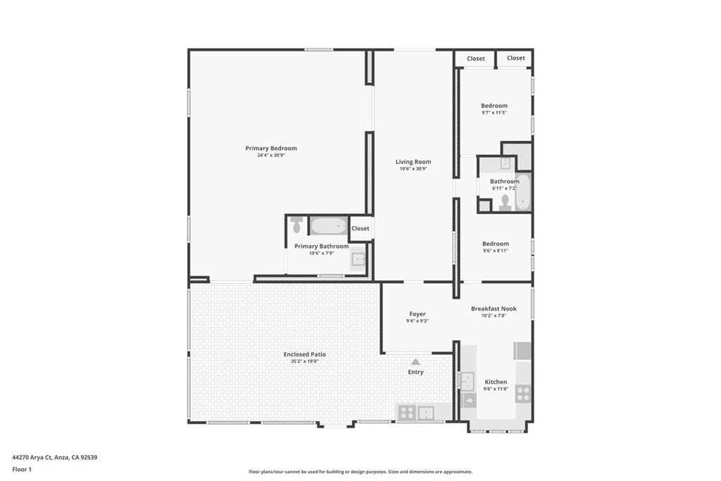44270 Arya Court Anza, CA 92539 - Photo 32 of 64 a picture of floor plan