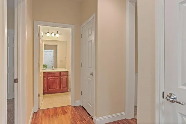 an aerial view of a house with a lake view