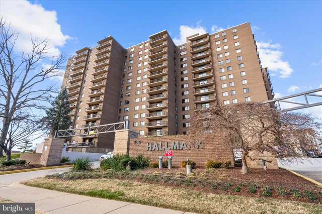 a front view of a building