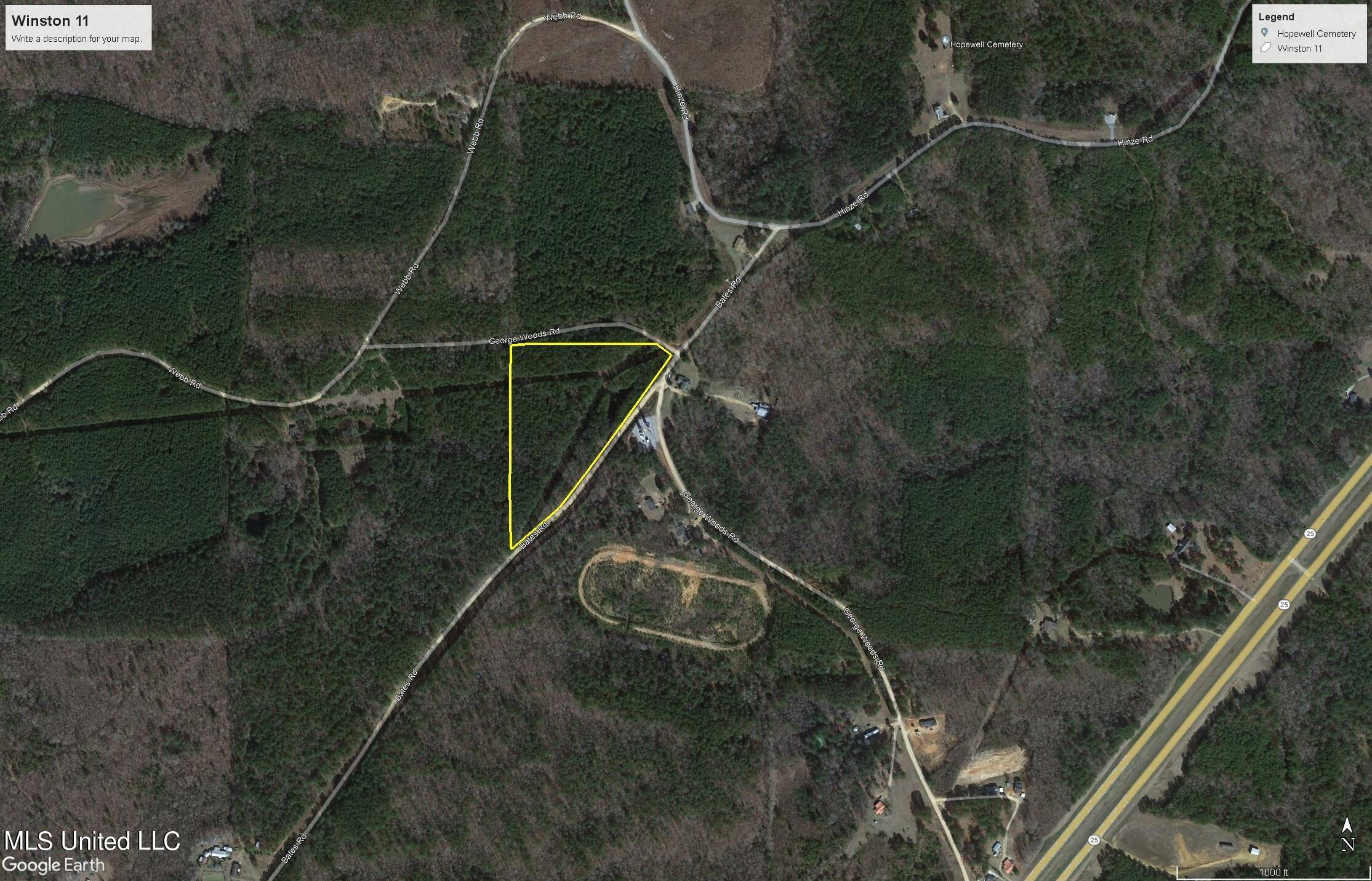 Bates Road Road Louisville, MS 39339 - Photo 26 of 27 winston 11 map