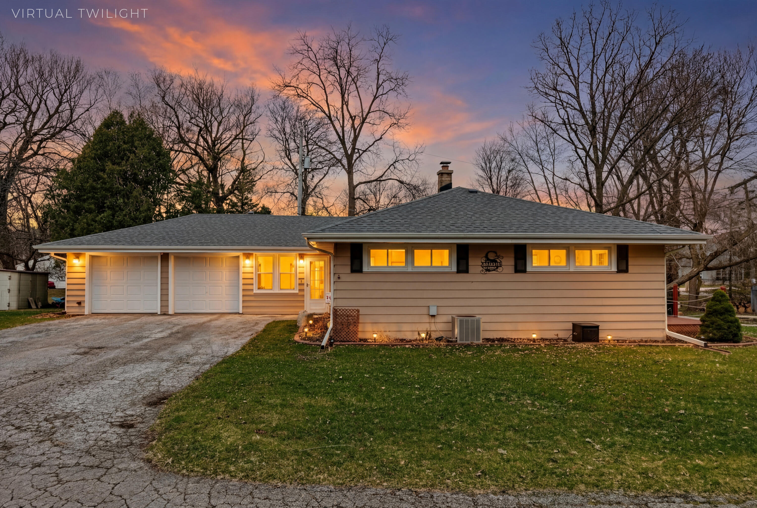 N20W28482 Oakton Road Delafield, WI 53072 - Photo 1 of 1 Twilight view of fantastic ranch