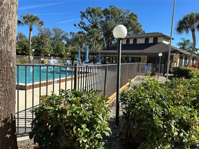 a view of a small yard